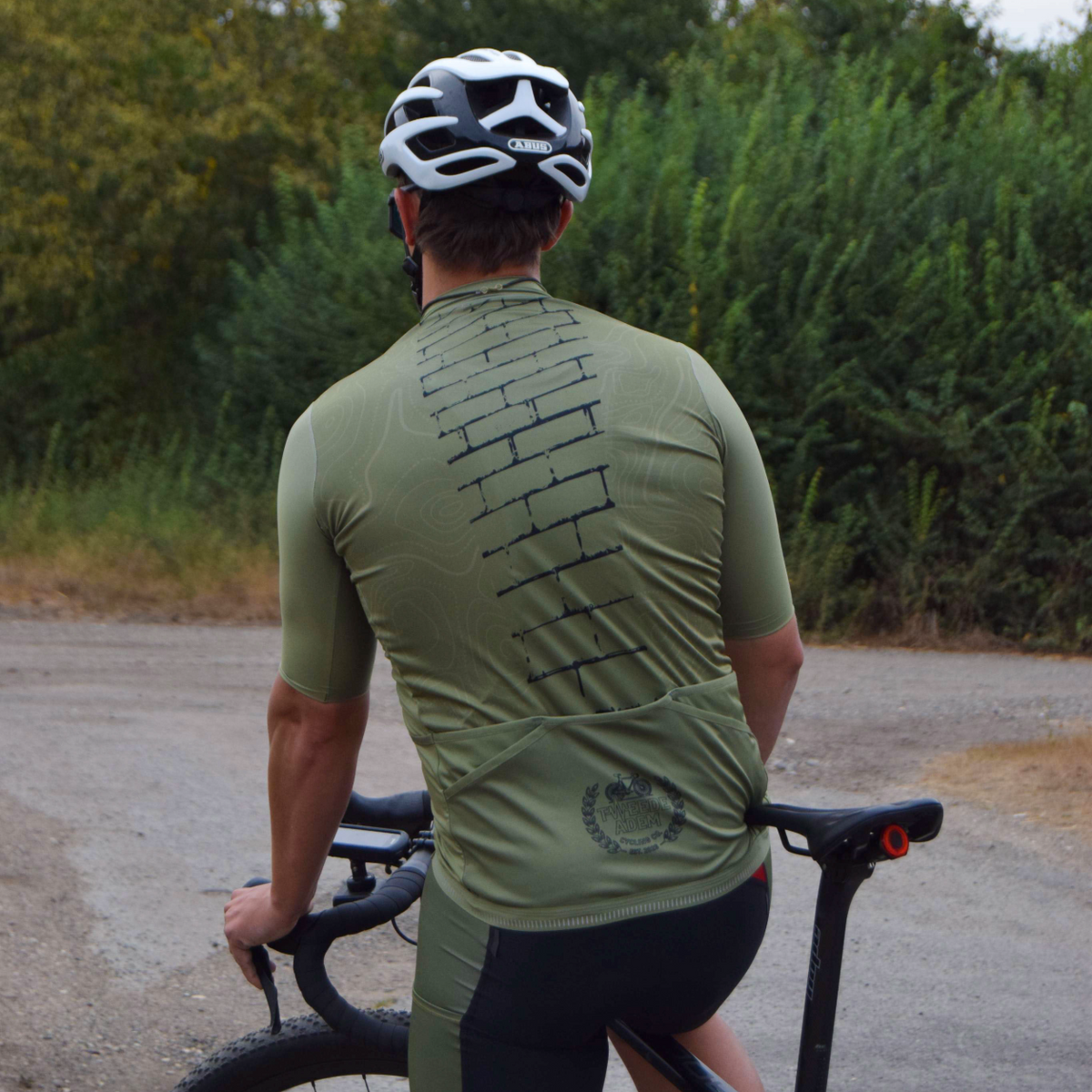 Olive Line Gravel Jersey