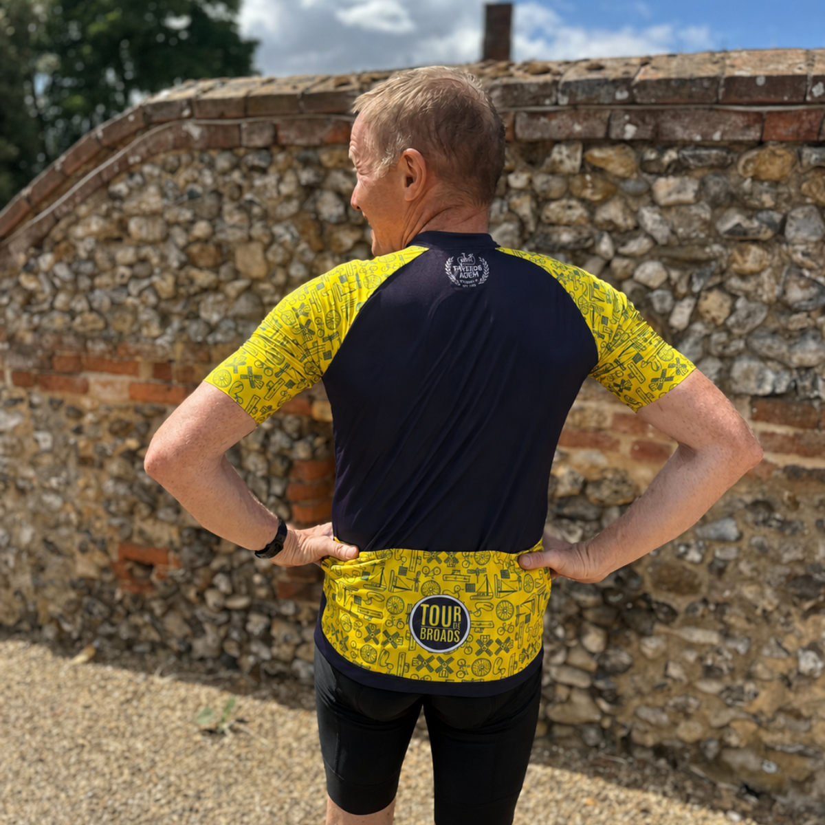 Tour de Broads Cycling Jersey 2026/27 - Navy & Yellow