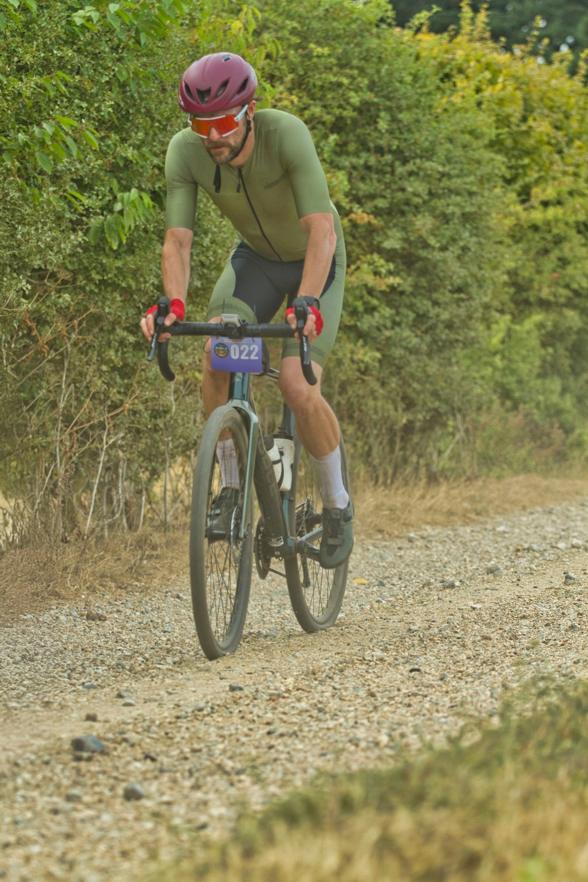 Founder of Tweede Adem, Ben Spittle, during the TPR Events Holkham Trophy Gravel Race.