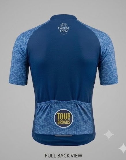 Tour de Broads Cycling Jersey – TPR Events Collaboration (Relaxed Fit Blue/Blue)