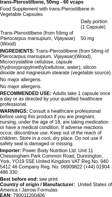 Pterostilbene – Advanced Polyphenol Antioxidant