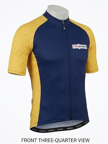 Tour de Broads Cycling Jersey – TPR Events Collaboration (Relaxed Fit Blue yellow)