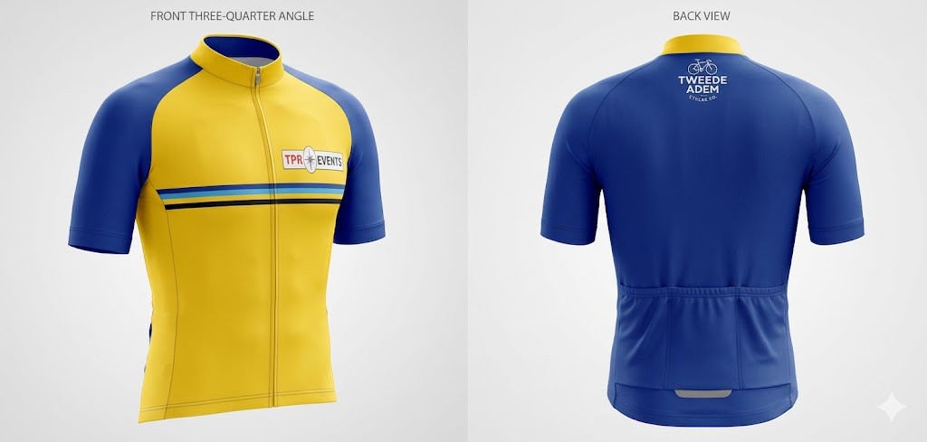 Pedal Norfolk Official Collaboration Cycling Jersey (Relaxed Fit Yellow)